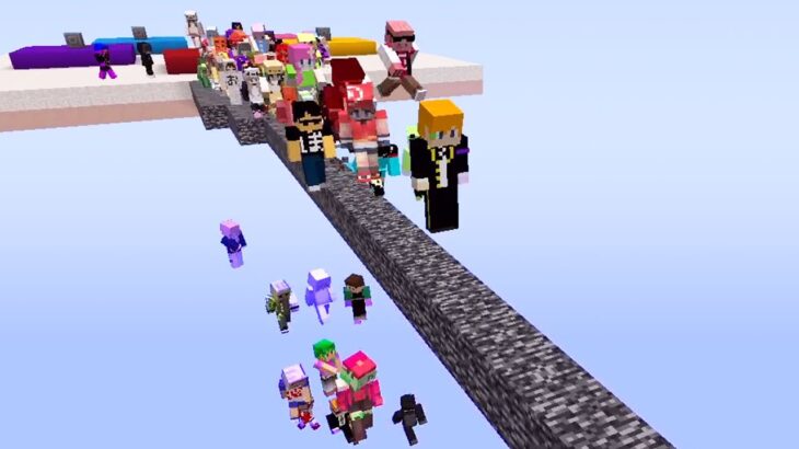【マイクラ】100人で1本道やってみたらヤバかったwww#shorts