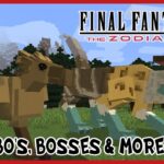CHOCOBOS ADDED, NEW BOSS & MORE! Minecraft Final Fantasy Mod Review