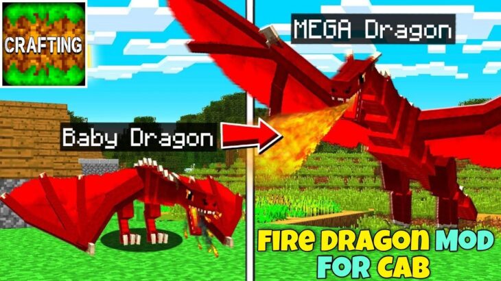 Fire Dragon Mod For Crafting And Building | Minecraft Java Mods In Crafting And Building