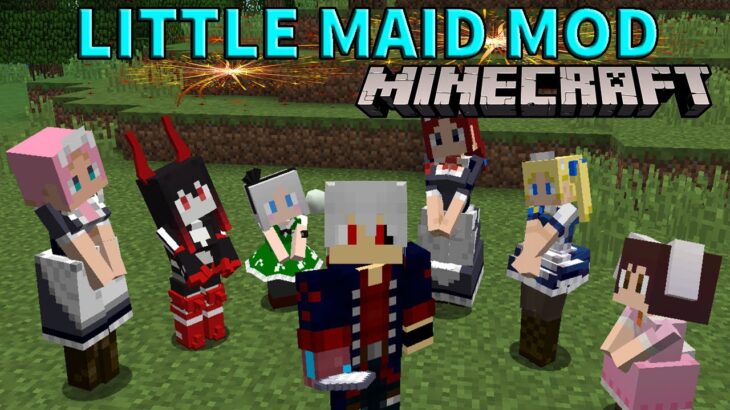 LITTLE MAID MOD – TEN A TU PROPIA WAIFU EN MINECRAFT – MINECRAFT REVIEW MOD 1.12.2