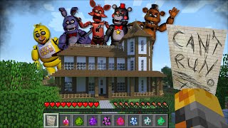 Minecraft FORBIDDEN FIVE NIGHTS AT FREDDYS AMBUSH HOUSE MOD / DANGEROUS SCARY MOBS !! Minecraft Mods