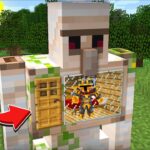 Minecraft LIVING inside a GOLEM HOUSE AGAINST a ZOMBIE APOCALYPSE MOD / ZOMBIE MOB !! Minecraft Mods