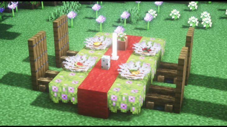 【マインクラフト】おしゃれなテーブルの作り方【Minecraft】How to Build a Table【マイクラ建築】