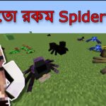 এতো রকম Spider???😱 | Minecraft Mod | BIDUSHI PLAYS