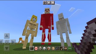 The Nine Titans (Attack On Titans) MOD in Minecraft PE