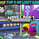Top 5 Op Loot Mod For Minecraft Pocket Edition | TOP 5 BEST MODS FOR MINECRAFT PE!
