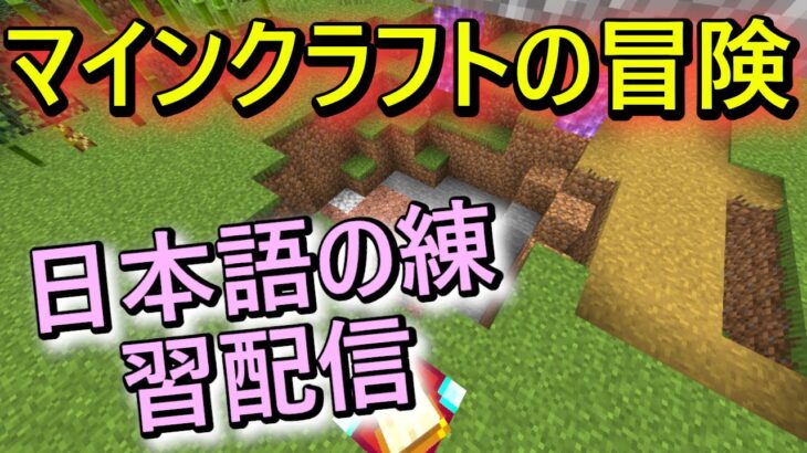 日本語を勉強しましょう！【マインクラフトサバイバル】家が爆だ！