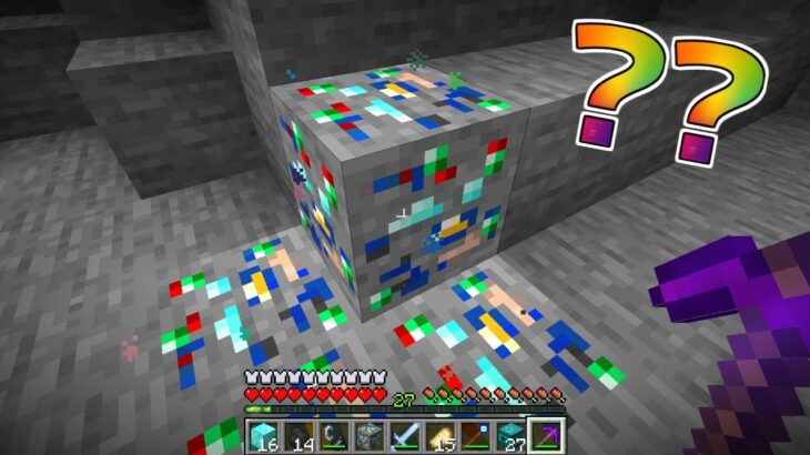 【マイクラ】なぞの鉱石を壊したらまさかすぎる展開ｗｗｗ【ゆっくり実況】