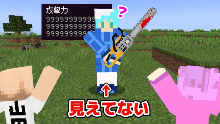 【マインクラフト😜】目が見えない最強鬼から逃げ切れ！「盲目鬼ごっこ」【マイクラ実況】