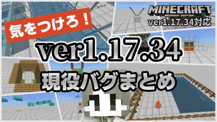 気をつけろ バージョン1 17 34 まだまだ現役の厄介なバグたち マイクラ統合版 ゆっくり実況 Minecraft Summary マイクラ動画