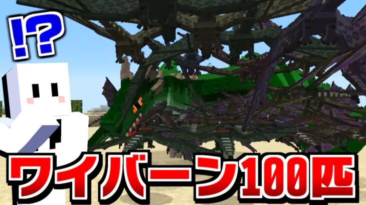 【マイクラ】『ワイバーン100匹いればドラゴン余裕で倒せる説』を検証したらまさかの結果になった【マインクラフト】