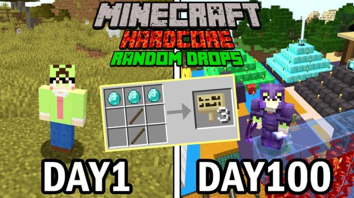 【マイクラ】全てがバグった世界で100日間ハードコア生活をしたらヤバかった【100days】【Minecraft】【マインクラフト】
