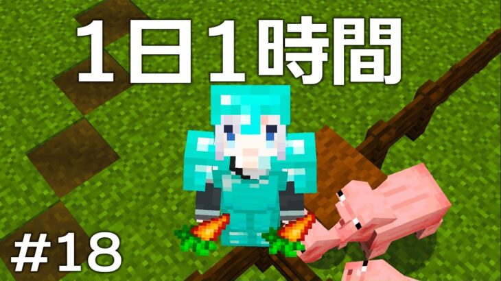 1日1時間縛りのマイクラ＃19「建築自由枠」【マインクラフト】