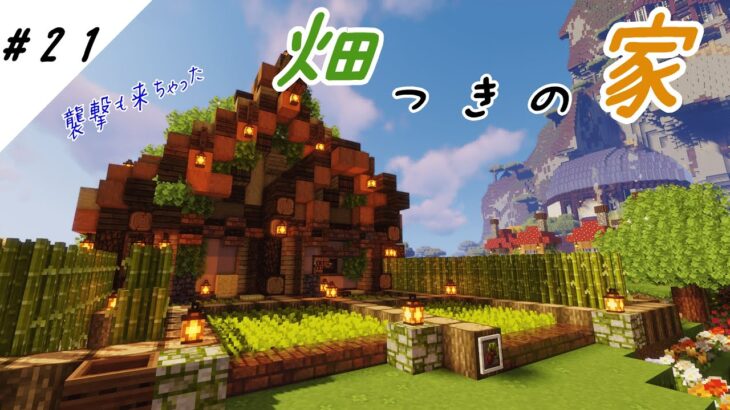 【Minecraft】畑つきの家