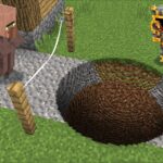 Minecraft DONT LET VILLAGER FALL STRAIGHT DOWN ROUND HOLE MOD / DANGEROUS MONSTERS !! Minecraft Mods