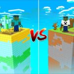 Minecraft NOOB WORLD vs PRO WORLD MOD !! 100% TROLLING !