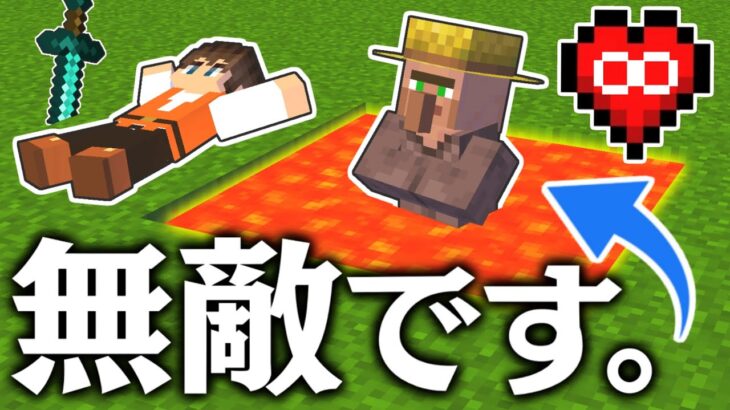 ダメージを受けない無敵のMobを作るバグ技!!これで最強の村人が作れる!?マイクラ実況Part385【マインクラフト】