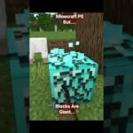 (Preview) Minecraft PE But Blocks Are Giant | Bloques Gigante #shorts #minecraft #mod