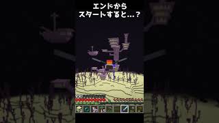 マイクラをエンドからスタートした結果？【マイクラ】 #Shorts