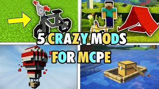 Top 5 Craziest Mod For Minecraft pocket edition ll Best Addons For MCPE || Best Mods Ever!