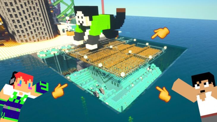 ここ見てもらえる・・・？水の絶壁がキレイでしょう＃１９７【カズさんワールド】マイクラ