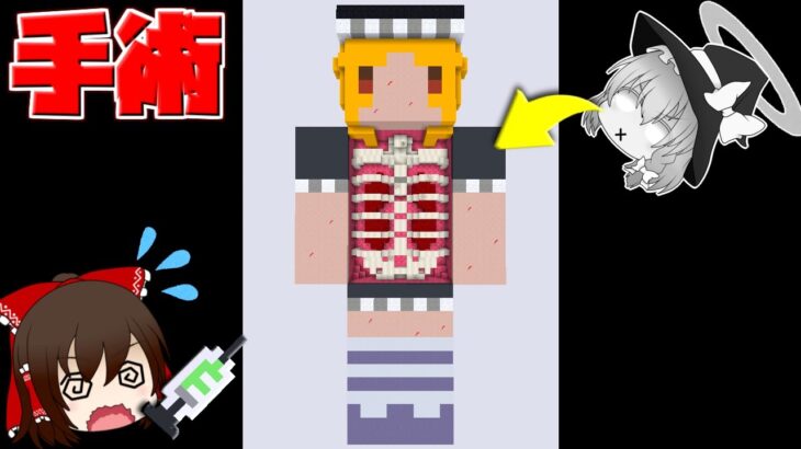 【マイクラ】霊夢や魔理沙を手術する！？【ゆっくり実況】【配布マップ】