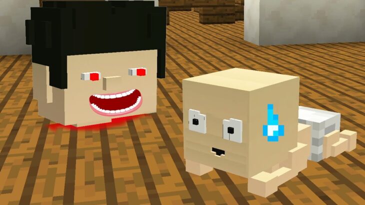 床から襲ってくるお父さんから逃げろ！！！【まいくら・マインクラフト】