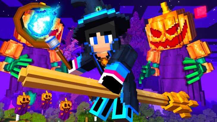 【マイクラ】伝説の魔法使いになって最強ハロウィンのボスを倒す【マインクラフト 】【まいくら】