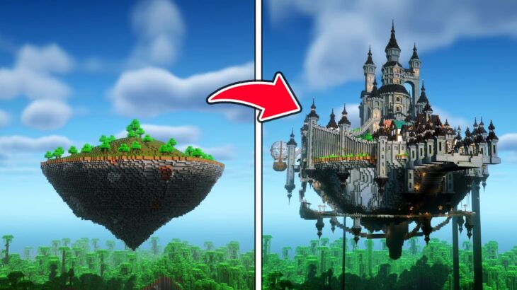 マインクラフト1 17 2ヶ月かけて作った空島の街をワールド紹介 End マイクラ実況 Minecraft Summary マイクラ動画