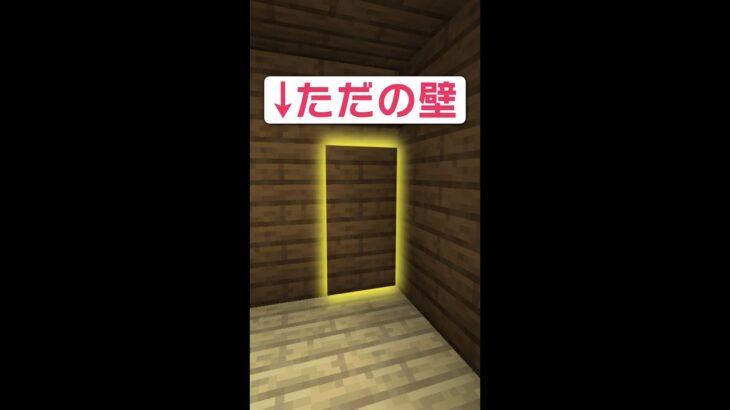【作り方】100%バレない隠し扉！？【マイクラ豆知識 解説 裏技】