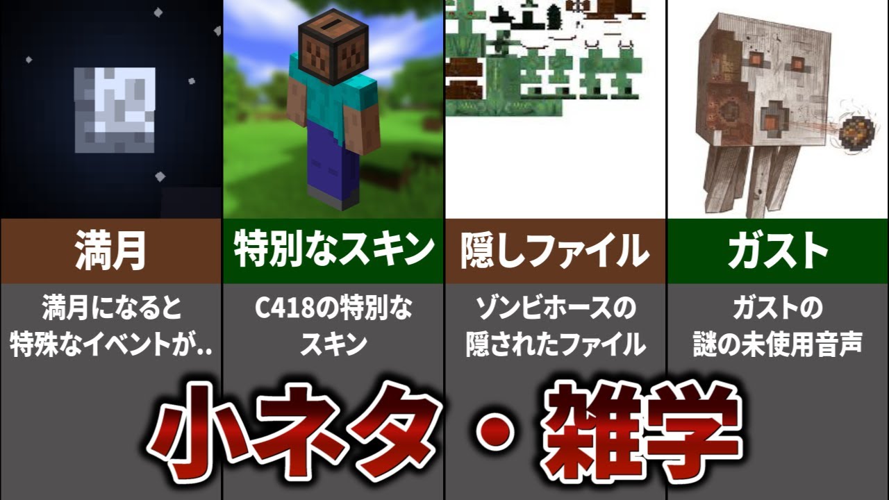 マインクラフト 小ネタ 雑学13選 Minecraft Summary マイクラ動画