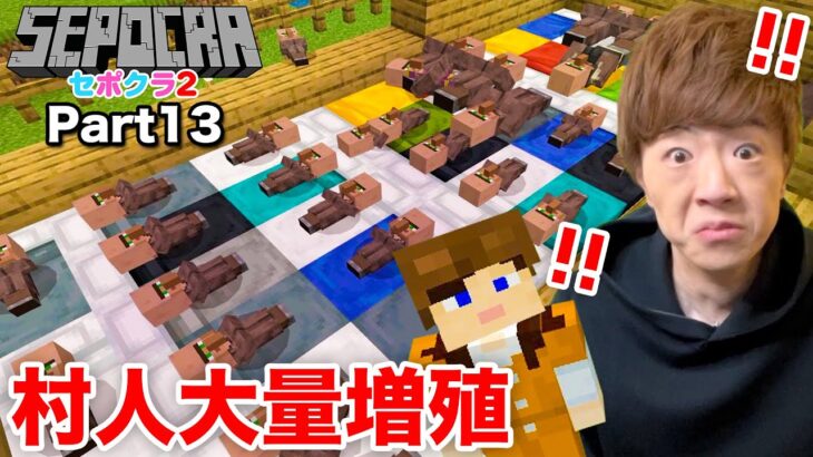 【セポクラ2】Part13 – 村人増殖計画やったら増え過ぎてしまいました。。。【マインクラフト / マイクラ】【セイキンゲームズ】