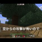 【マインクラフト】素朴なサバイバル生活8 家づくりにちょっかいをかけてくるエンダーマンさん　#マインクラフト　#マイクラ