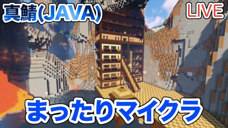 【マイクラ】LIVE：まったりマイクラ！海の家で床と階段づくり！（真鯖511）