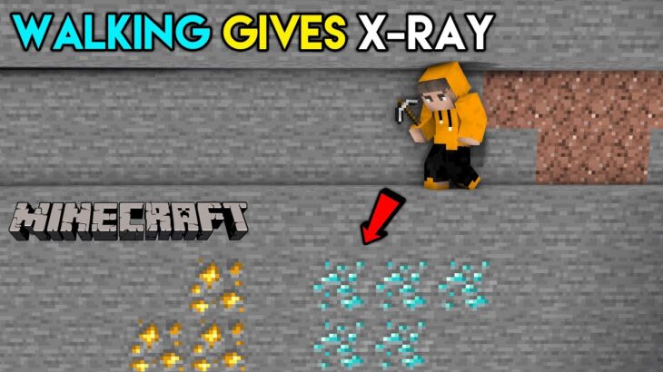 Minecraft, But Walking Gives X-Ray | Minecraft Mods | THE COSMIC BOY