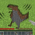 Minecraft DANGEROUS DINOSAUR STEPS LEADING TO AN UNDERGROUND HOUSE MOD / SCARY MOBS ! Minecraft Mods