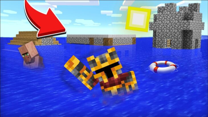 Minecraft DANGEROUS WATER LEAK FLOODS VILLAGE MOD / DANGEROUS TSUNAMI DISASTER !! Minecraft Mods