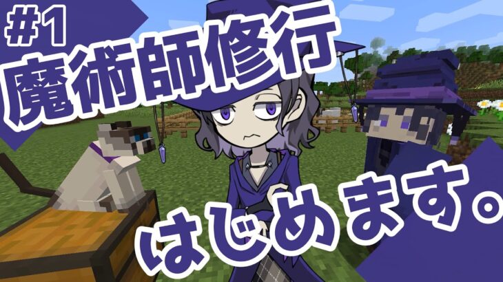 【Minecraft】マインクラフトの世界で一人前の魔術師になりたいサバイバル Part1【マイクラコマンド◇ゆっくり実況】