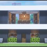 【マインクラフト】モダンハウスの作り方【Minecraft】How to Build a Modern House【マイクラ建築】