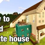 【マインクラフト】現代風の可愛い家の作り方【Minecraft】How to build a cute house【マイクラ建築解説】