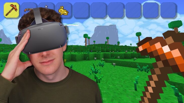 Minecraft’s Terraria Mod in VR is SCARY…