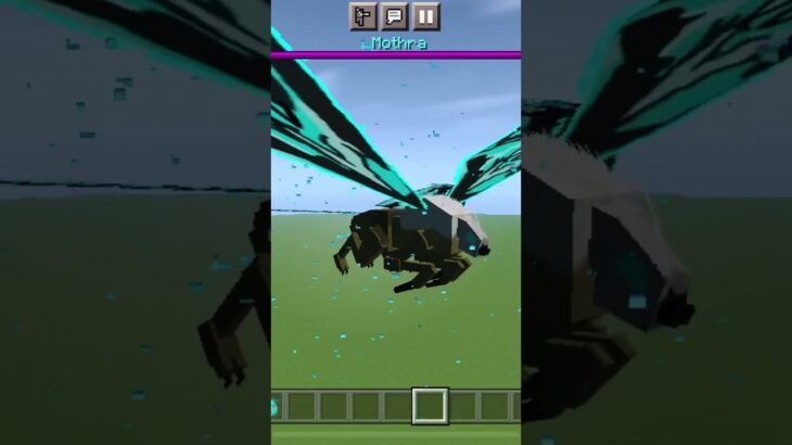 Mothra mod addon in minecraft. #minecraft #minecraftshorts