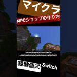 【マインクラフト】RPGに使える！NPCショップの作り方！経験値式【Switch】【コマンド】【統合版】