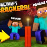 Trying Diwali Firecrackers in Minecraft with @Gaming with shivang 2.0