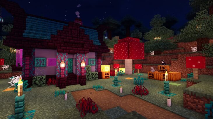 ハロウィン 魔女の家を作ってみた ちょいホラー マインクラフト 建築 Minecraft Summary マイクラ動画