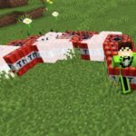 草に触れたら爆発するマイクラ