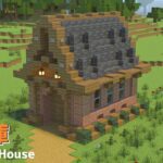 【マインクラフト】花崗岩で作る倉庫の作り方【マイクラ建築講座】