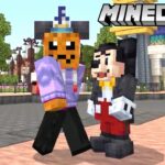 マイクラ×ディズニーコラボマップでグリーティングしまくる男