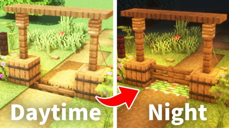 マインクラフト 簡単 夜になると自動で閉まるゲートの作り方 Minecraft Summary マイクラ動画