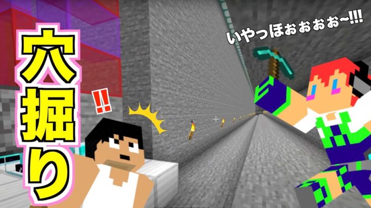 絶叫する、穴掘りおじさん登場！＃２４５【カズさんワールド】マイクラ